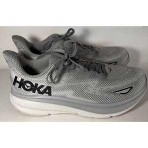 HOKA Clifton 9 Everyday Running - Gray 1127895 HMBC - Men's 11.5, D Width -Used